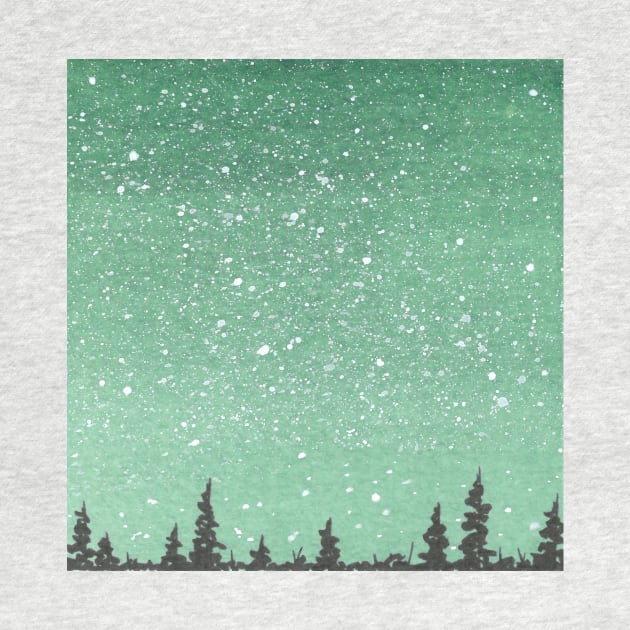 Green Nightsky by RosanneCreates